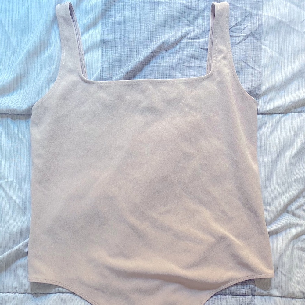 Light pink tank top bodysuit